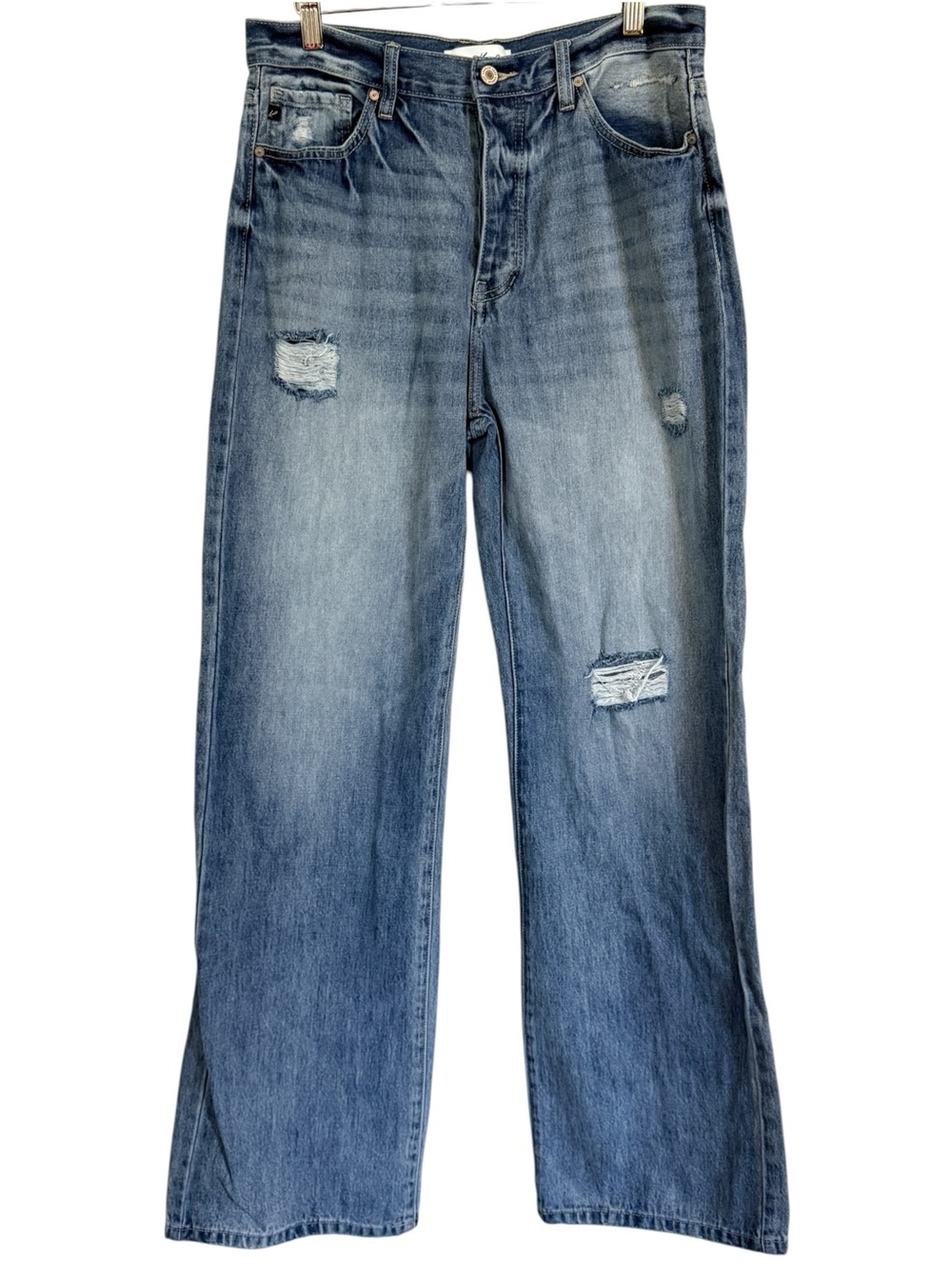 Kancan KC7373M Distressed Wide Leg Baggy Jeans Women’s Size 11/29